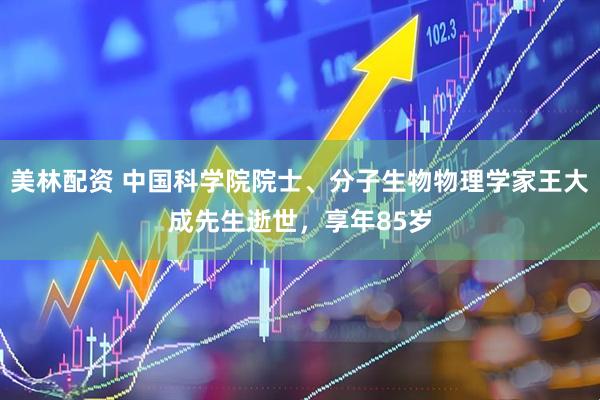 美林配资 中国科学院院士、分子生物物理学家王大成先生逝世，享年85岁